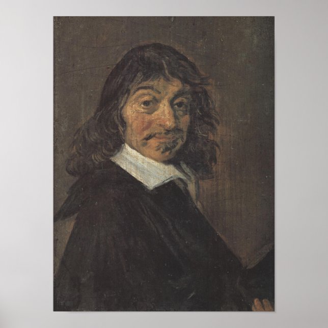 Poster Portrait de René Descartes par Frans Hals (Devant)