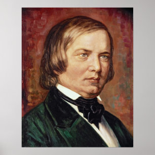 Poster Portrait de Robert Schumann