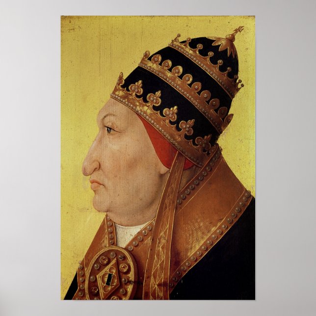Poster Portrait de Rodrigo Borgia Pape Alexandre VI (Devant)