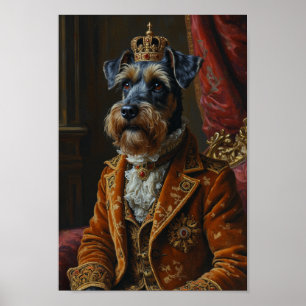 Poster Portrait de Schnauzer Royal