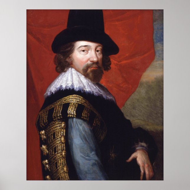 Poster Portrait de sir Francis Bacon Viscount St Alban (Devant)