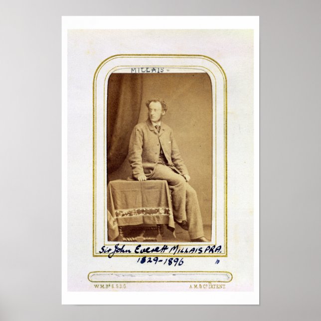 Poster Portrait de sir John Everett Millais (1829-1896) ( (Devant)