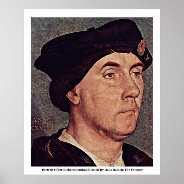 Poster Portrait De Sir Richard Southwell Détail (Devant)
