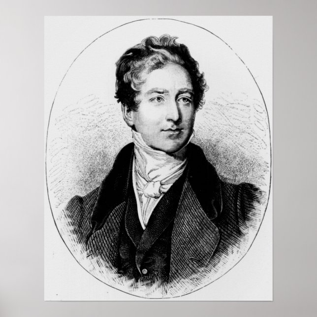 Poster Portrait de Sir Robert Peel (Devant)