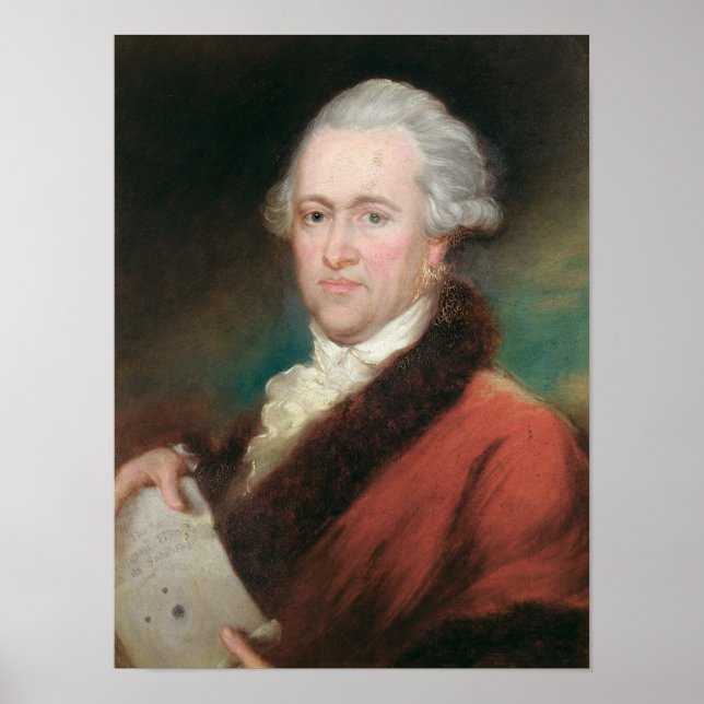 Poster Portrait de sir William Herschel c.1795 (Devant)