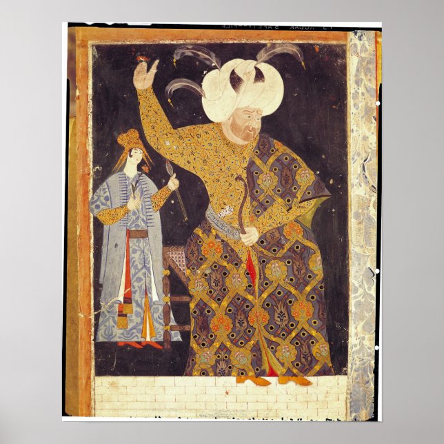 Poster Portrait de Sultan Selim II (Devant)
