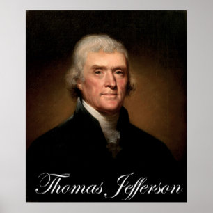 Poster Portrait de Thomas Jefferson par Rembrandt Peale