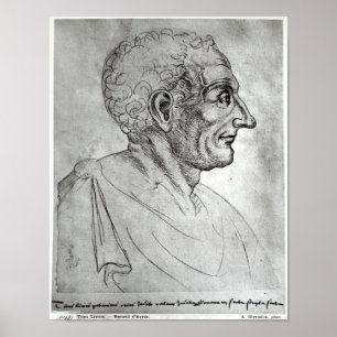 Poster Portrait de Titus Livius connu comme Livy