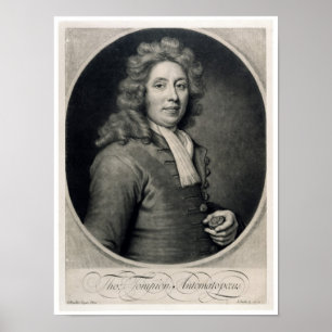 Poster Portrait de Tompion de Thomas gravé par John