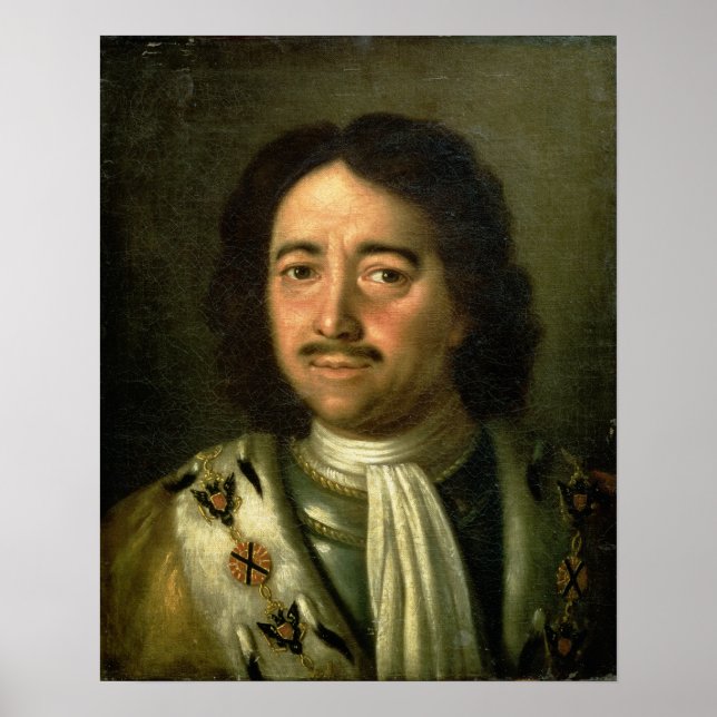 Poster Portrait de Tsar Pierre I le Grand 1772 (Devant)