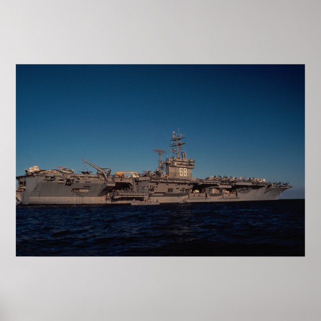 Poster Portrait de "USS Nimitz", transporteur nucléaire, (Devant)