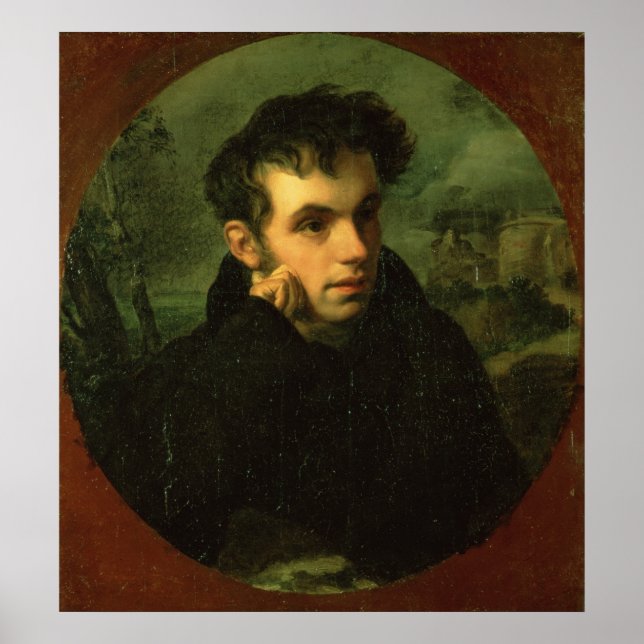 Poster Portrait de Vassily Joukovski, 1816 (Devant)