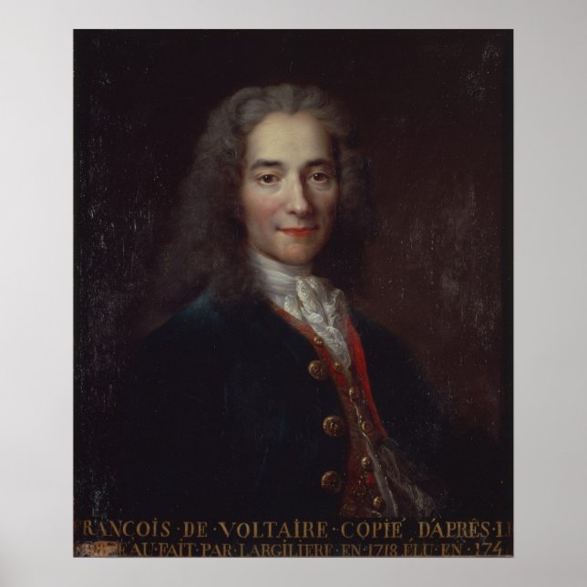 Poster Portrait de Voltaire (Devant)