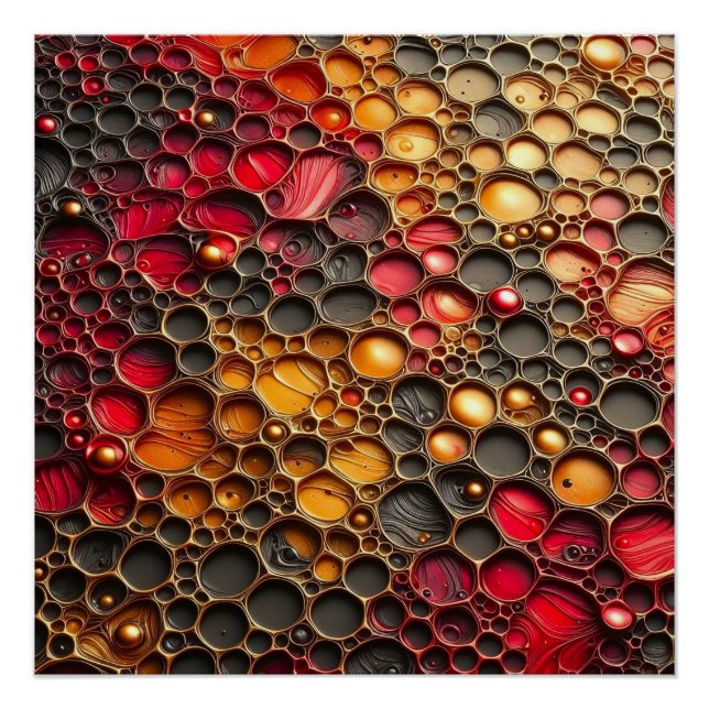 Poster Portrait de Voronoi - Art Embossé (Devant)