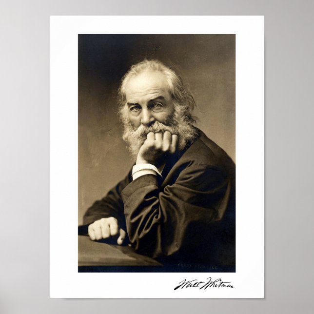Poster Portrait de Walt Whitman (1869) (Devant)