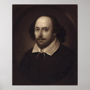 Poster Portrait de William Shakespeare poster/impression
