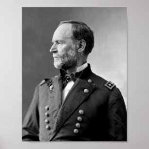 Poster Portrait de William Tecumseh Sherman