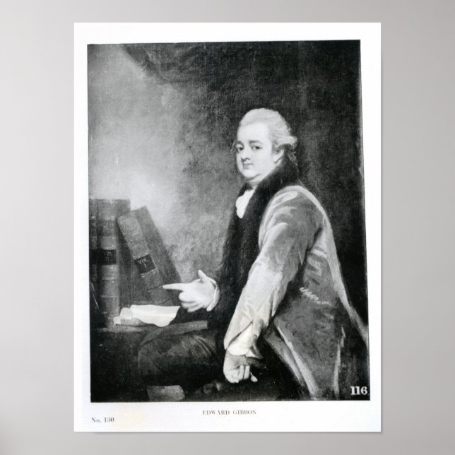 Poster Portrait d'Edward Gibbon (Devant)