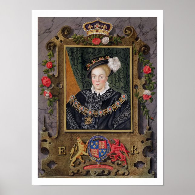 Poster Portrait d'Edward VI (1537-53) King of England, a (Devant)