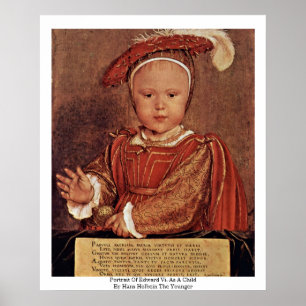 Poster Portrait D'Edward Vi. Enfant