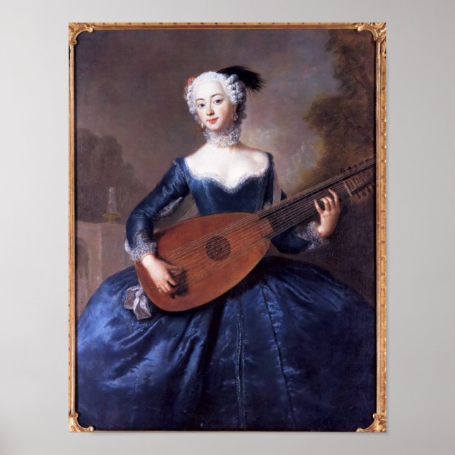 Poster Portrait d'Eleonore Louise Albertine (Devant)