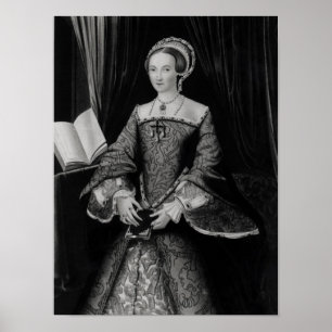 Poster Portrait d'Élisabeth I quand Princesse c.1546