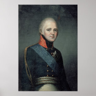 Poster Portrait d'empereur Alexandre I, 1804