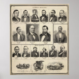 Poster Portrait des concessionnaires de bois d'oeuvre, Mi