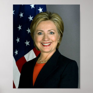 Poster Portrait d'Hillary Clinton
