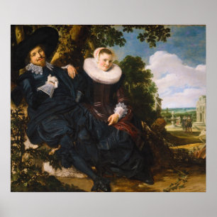 Poster Portrait d'Isaac Massa en Beatrix van der Laen