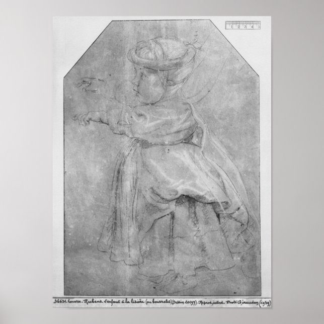 Poster Portrait d'Isabelle Helene Rubenst (Devant)