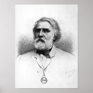 Poster Portrait d'Ivan Turgenev
