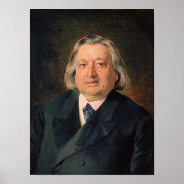 Poster Portrait d'Ossip Petrov, 1870 (Devant)