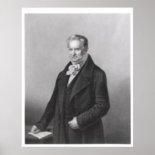 Poster Portrait du baron Alexander von Humboldt