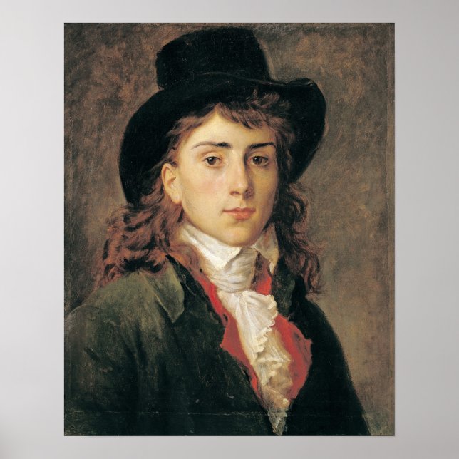 Poster Portrait du baron Antoine Jean Gros 20 ans (Devant)