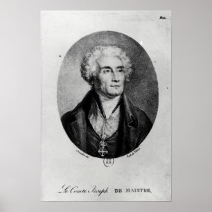 Poster Portrait du comte Joseph de Maistre