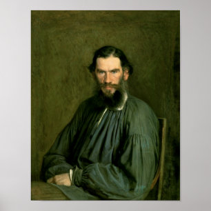 Poster Portrait du Comte Lev Nikolaevich Tolstoï 1873