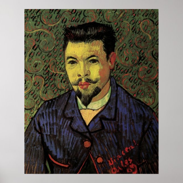 Poster Portrait du Docteur Felix Rey par Vincent van Gogh (Devant)