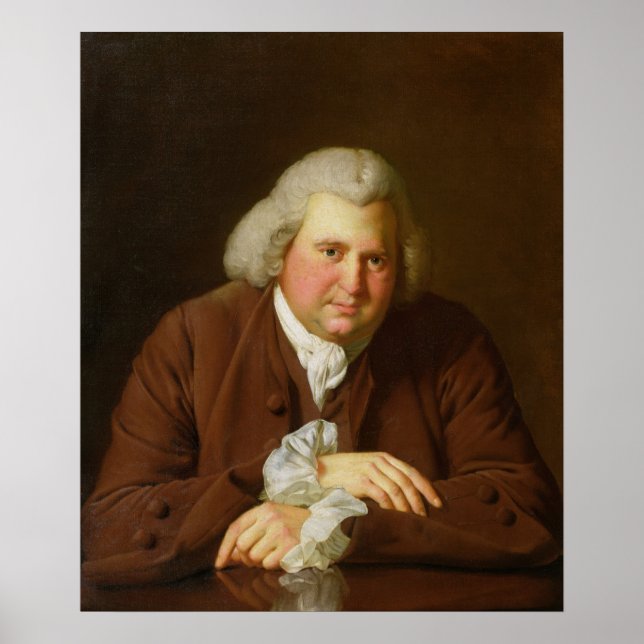 Poster Portrait du Dr Erasmus Darwin (Devant)