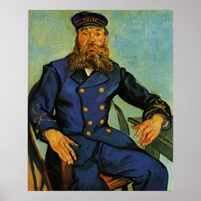 Poster Portrait du facteur Joseph Roulin - Van Gogh (Devant)