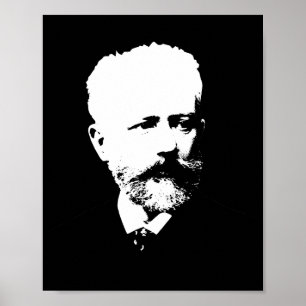 Poster Portrait du grand compositeur russe Tchaikovski