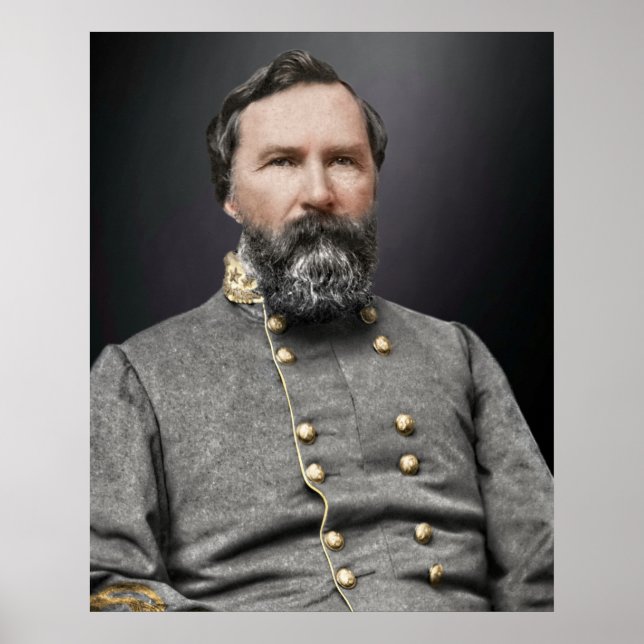 Poster Portrait du lieutenant général James Longstreet (Devant)