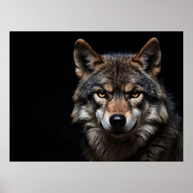 Poster Portrait du loup (Devant)