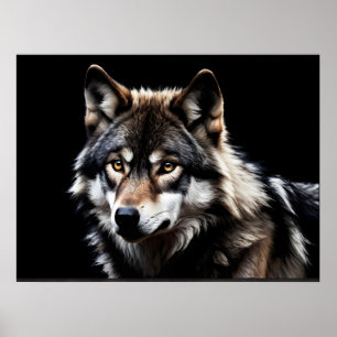 Poster Portrait du loup