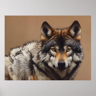 Poster Portrait du loup