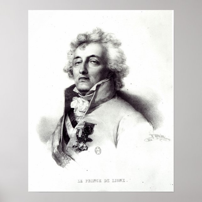Poster Portrait du maréchal Charles-Joseph Prince (Devant)