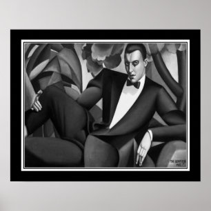 Poster Portrait du Marquis d'Afflito par Tamara de Lempik