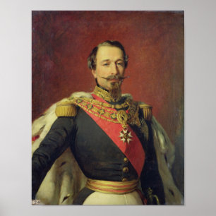 Poster Portrait du napoléon III de Louis d'empereur