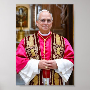 Poster Portrait du Pape Léon XIV