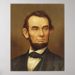 Poster Portrait du Président Abraham Lincoln